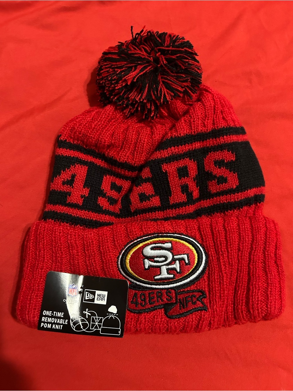 San Francisco 49ers Knit Beanie Sideline Collection By New Era